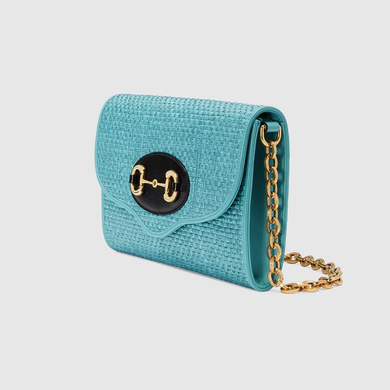 Gucci Horsebit 1955 Small Shoulder Bag 655667 Pastel blue